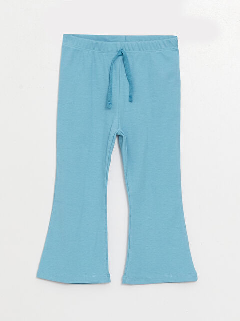 LCW baby Beli Lastikli Basic Kız Bebek Tayt Pantolon - W3IE32Z1-GHS