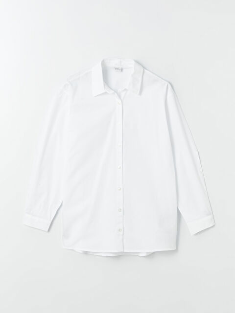 LCW Kids کراس سادە قۆڵ درێژ پۆپلین کچان - W3IE34Z4-Q6K