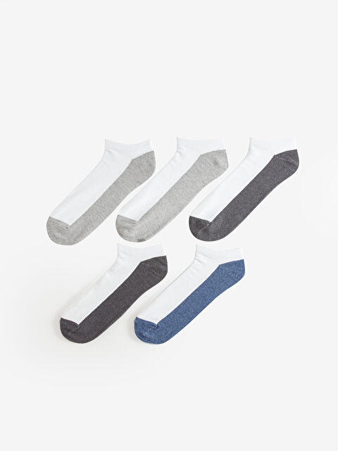 LCW ACCESSORIES Renk Bloklu Erkek Patik Çorap 5'li - W3IF01Z8-K00
