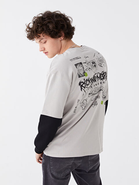 XSIDE Bisiklet Yaka Kısa Kollu Erkek Tişört - W3IN35Z8-VK9