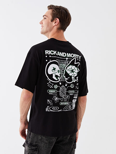 XSIDE Bisiklet Yaka Kısa Kollu Baskılı Penye Erkek Tişört - W3IN46Z8-CVL