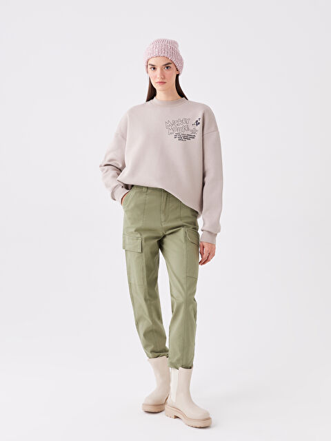 LCW Vision Dar Fit Kadın Kargo Pantolon - W3IT02Z8-GXF