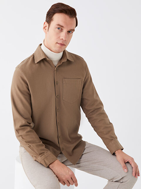 LCWAIKIKI Classic Regular Fit Uzun Kollu Erkek Gömlek - W3IV42Z8-SL4