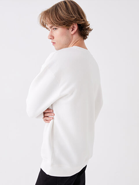 XSIDE Bisiklet Yaka Uzun Kollu Erkek Kalın Sweatshirt - W3IV96Z8-R9J