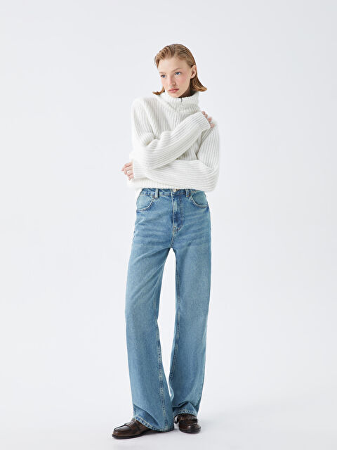 LCW Vision Wideleg Kadın Jean Pantolon - W3J153Z8-507