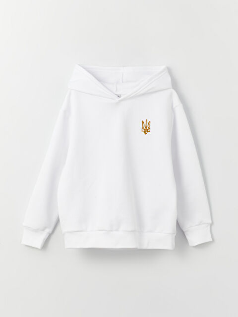 LCW Kids Вышитая толстовка с длинным рукавом для мальчиков - W3J657Z4-Q6K