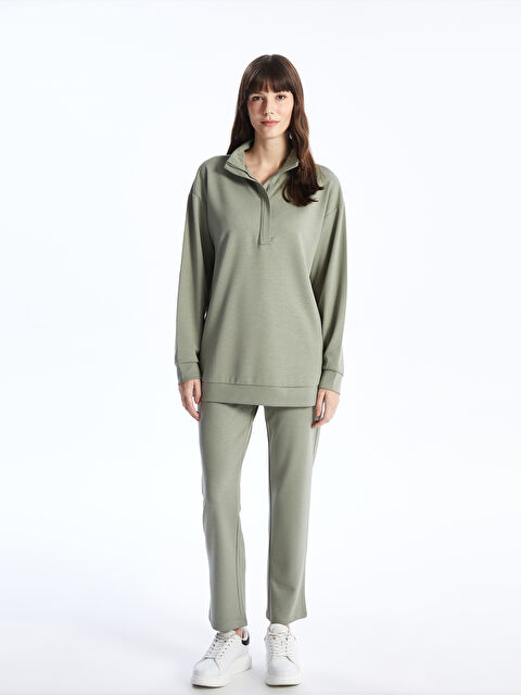 LCWAIKIKI Basic Kadın Beli Lastikli Düz Eşofman Altı - W3J856Z8-GNZ