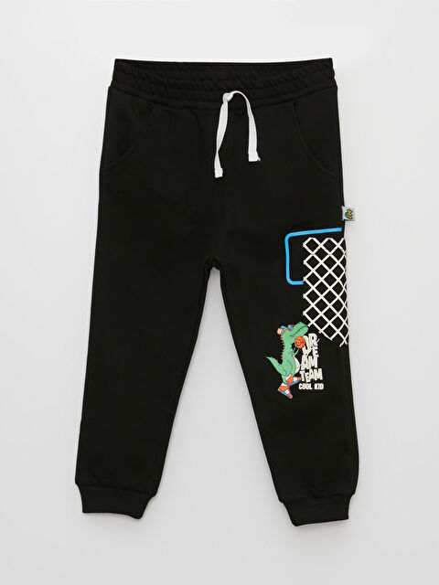 Mışıl Kids Beli Lastikli Baskılı Erkek Bebek Eşofman Alt - W3JF78Z1-HEG