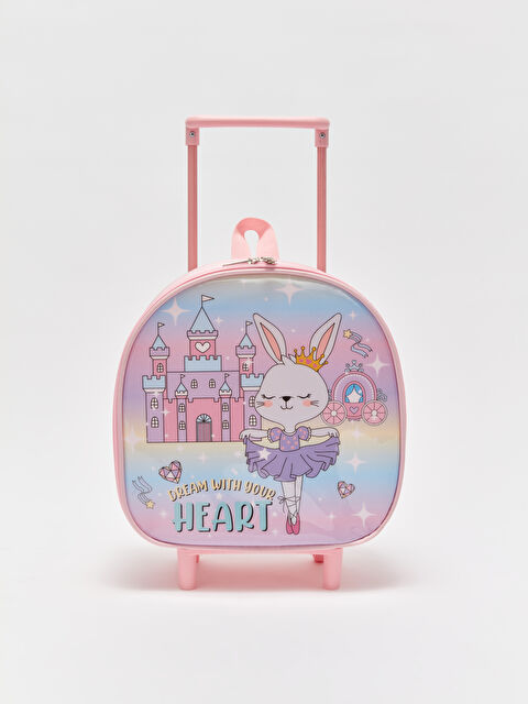 LCW ACCESSORIES Baskılı Kız Çocuk Çekçekli Çanta - W3JG34Z4-VEV