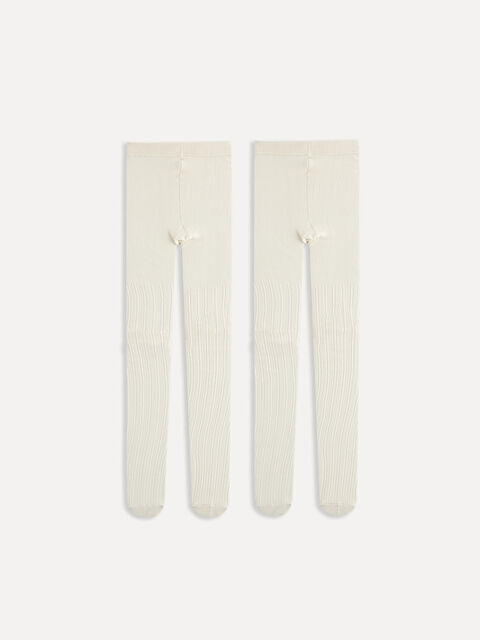 LCW Kids Kendinden Desenli Kız Çocuk Külotlu Çorap 2'li - W3JH17Z4-EEW