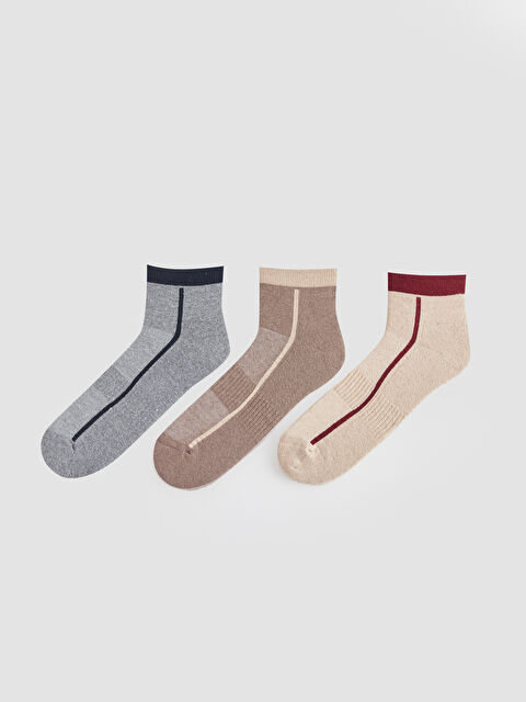 LCW ACCESSORIES Desenli Erkek Soket Çorap 3'lü - W3JI51Z8-K00