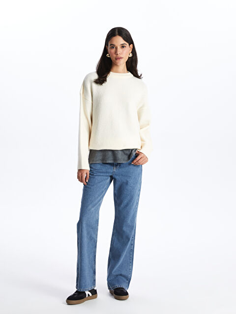 LCW Jeans Mars Flare Kadın Jean Pantolon - W3JI60Z8-507