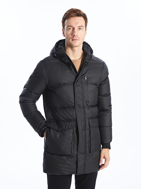 SOUTHBLUE Standart Kalıp Kapüşonlu Erkek Şişme Mont - W3JL88Z8-CVL