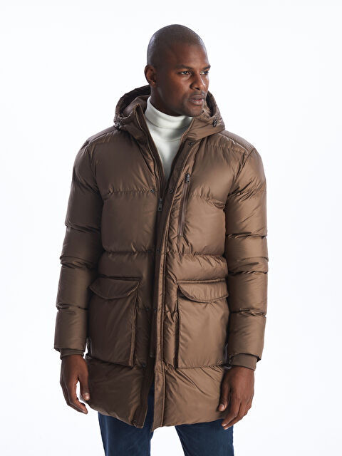 SOUTHBLUE Standart Kalıp Kapüşonlu Erkek Şişme Mont - W3JL88Z8-Q88