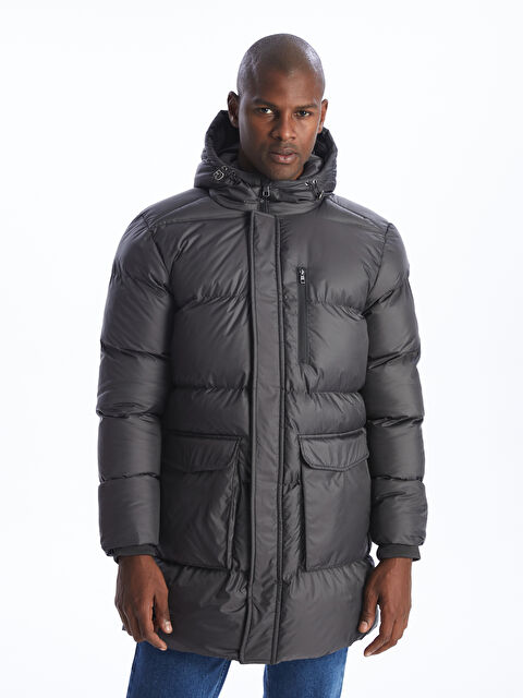 SOUTHBLUE Standart Kalıp Kapüşonlu Erkek Şişme Mont - W3JL88Z8-QBT