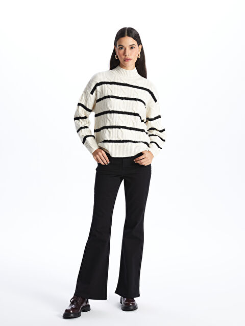 LCW Jeans Mars Flare Kadın Jean Pantolon - W3JO39Z8-327