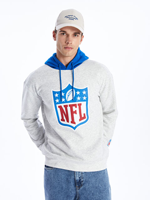 XSIDE Uzun Kollu Baskılı Erkek Hoodie - W3JT84Z8-LAL