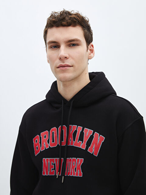 CALİMERA MODA Baskılı Uzun Kollu Erkek Hoodie - W3JU35Z8-HEG