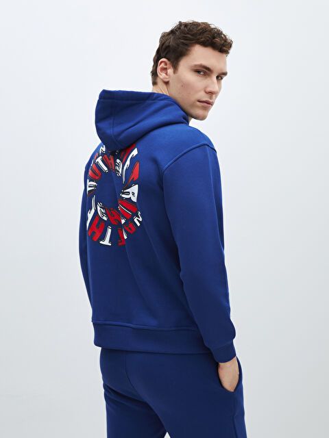 CALİMERA MODA Uzun Kollu Baskılı Erkek Hoodie - W3JU38Z8-HSF