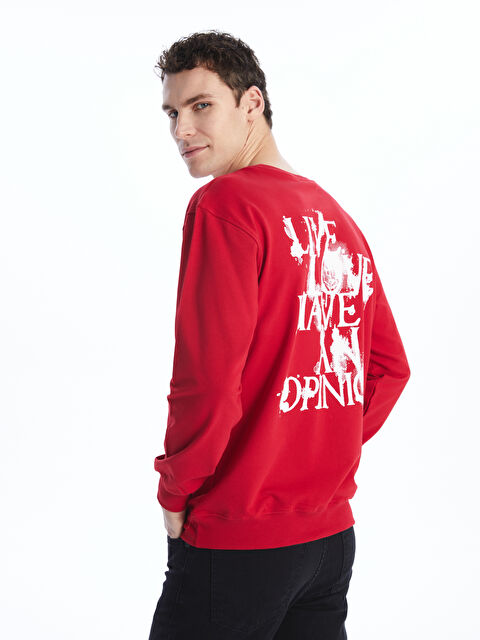 CALİMERA MODA Bisiklet Yaka Uzun Kollu Erkek Sweatshirt - W3JU41Z8-H0P