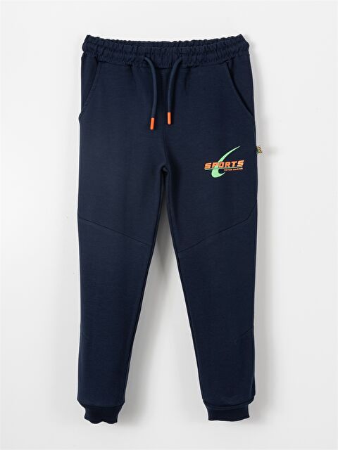 Mışıl Kids Beli Lastikli Baskılı Erkek Çocuk Eşofman Altı - W3K387Z4-HSF