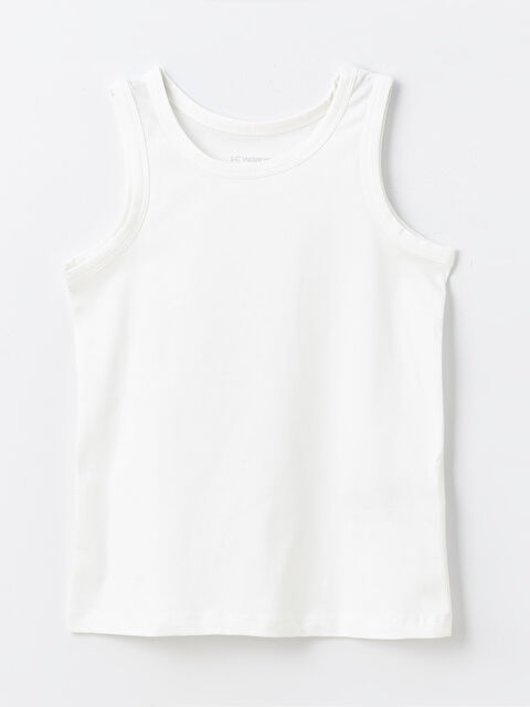 LCW Kids Bisiklet Yaka Kız Çocuk Atlet - W3K507Z4-R9J