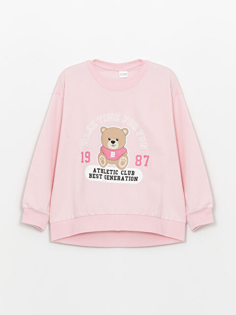 LCW Kids Baskılı Kız Çocuk Pijama Üst - W3K986Z4-FYX