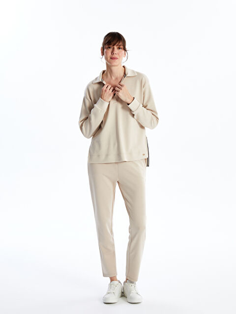 LCWAIKIKI Basic Kadın Beli Lastikli Düz Eşofman Altı - W3KB14Z8-G1Y