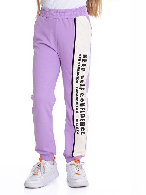 Myhanne Beli Lastikli Baskılı Kız Çocuk Eşofman Altı - W3KD29Z4-GNG