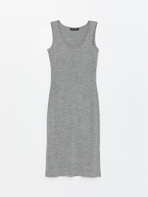 LCWAIKIKI Maternity U Yaka Dokulu Hamile Triko Elbise - W3KD38Z8-L8N