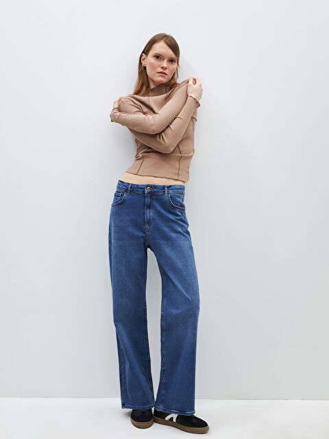 LCW Jeans Wideleg Kadın Jean Pantolon - W3KE76Z8-309