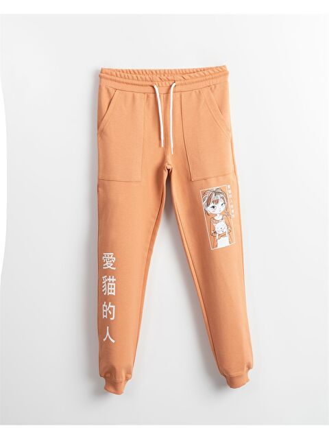 Mışıl Kids Beli Lastikli Baskılı Kız Çocuk Eşofman Altı - W3KJ17Z4-CTC