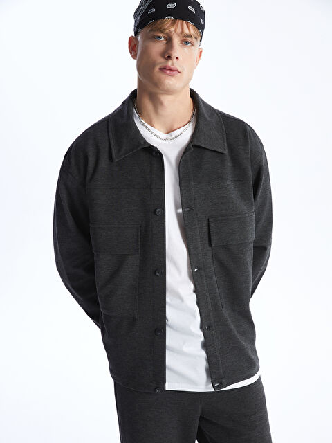 XSIDE Rahat Kalıp Uzun Kollu Erkek Gömlek Ceket - W3KK67Z8-YG5