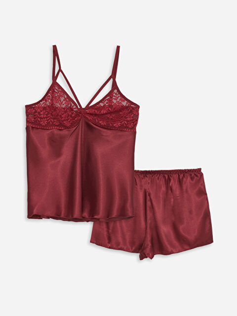 Path-y Askılı Kadın Pijama Takımı - W3KO32Z8-HPB