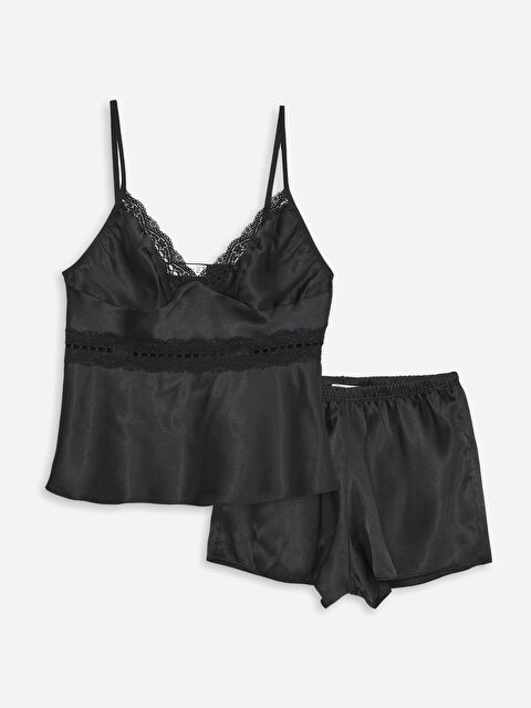 Path-y Askılı Kadın Pijama Takımı - W3KO36Z8-HEG