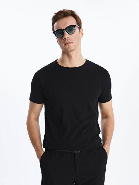 LCWAIKIKI Classic Crew Neck Jersey Men's T-Shirt - W32640Z8-CVL