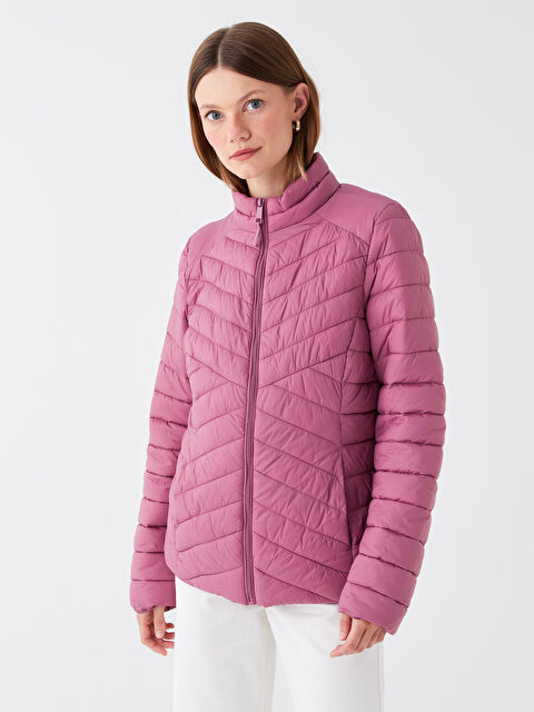 LCWAIKIKI Classic معطف منفوخ بياقة قمعية للسيدات - S40041Z8-GUV