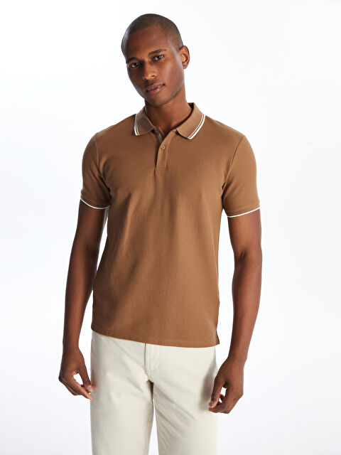 LCW Vision Polo Neck Short Sleeve Men's T-Shirt - S40101Z8-DAV