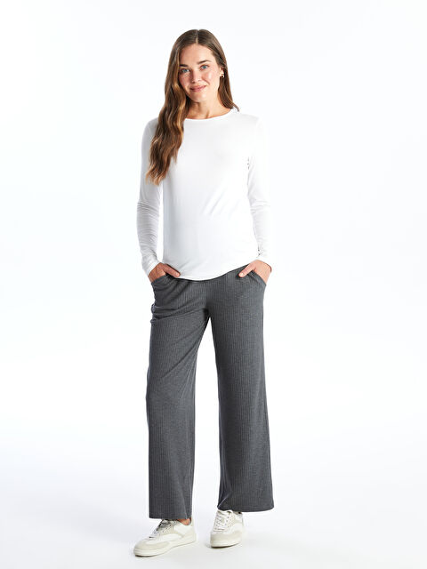 LCWAIKIKI Maternity Beli Lastikli Karın Panelli Hamile Pantolon - S40162Z8-LAM