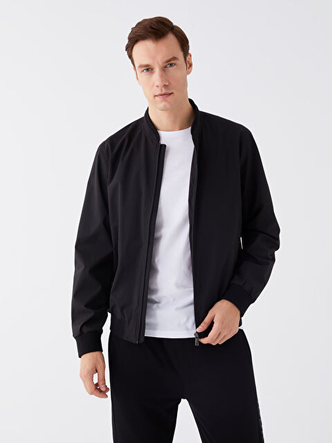 LCWAIKIKI Classic Standart Kalıp Kolej Yaka Erkek Mont - S40422Z8-CVL