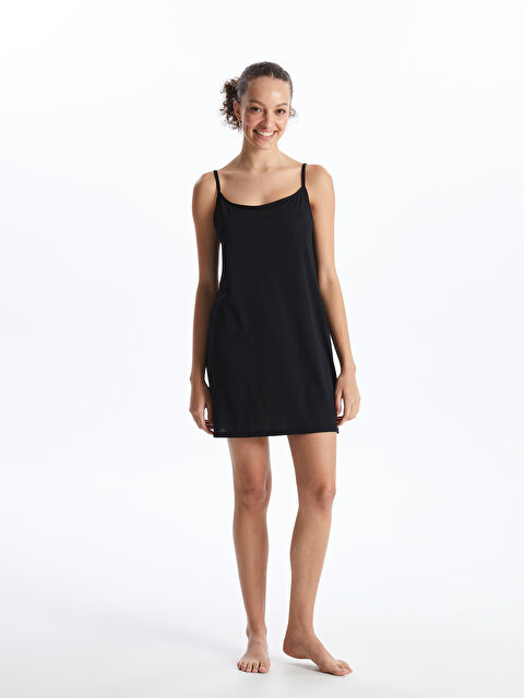 LCW DREAM U Yaka Düz Askılı Kadın Jüpon - S40710Z8-CVL