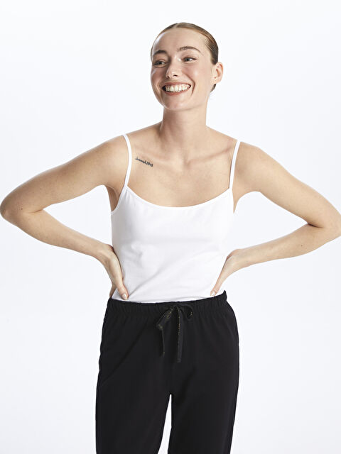 LCW DREAM U Yaka Düz Askılı Kadın Atlet - S40711Z8-FFB