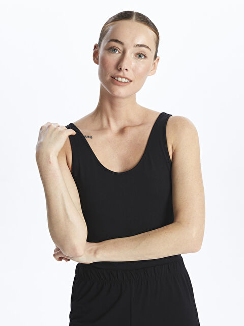 LCW DREAM Kadın U Yaka Düz Atlet - S40712Z8-CVL