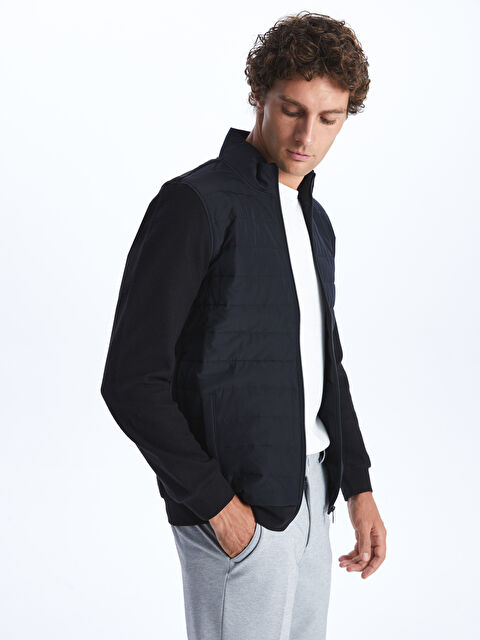 LCWAIKIKI Classic Rahat Kalıp Dik Yaka Erkek Hırka - S40781Z8-CVL