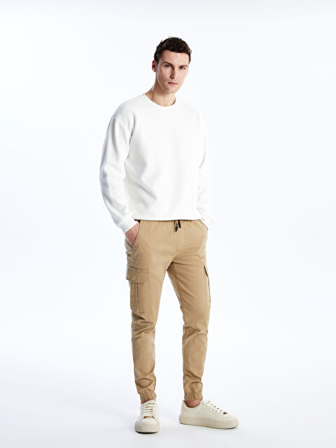 XSIDE Slim Fit Gabardin Erkek Kargo Pantolon