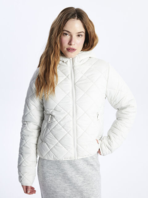 XSIDE Kapüşonlu Kapitone Kadın Mont - S41027Z8-RFC