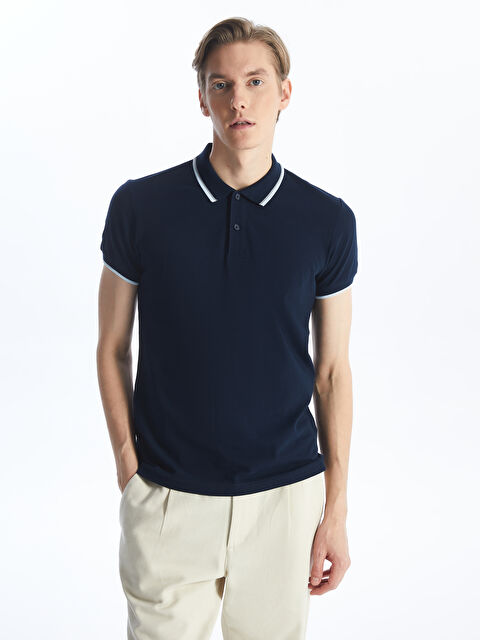 LCWAIKIKI Classic Polo Yaka Kısa Kollu Pike Erkek Tişört - S41100Z8-DWP