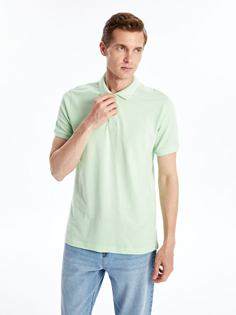 LCWAIKIKI Classic Polo Yaka Kısa Kollu Pike Erkek Tişört - S41101Z8-TPQ