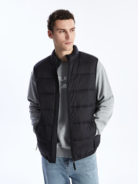 XSIDE Slim Fit Dik Yaka Erkek Şişme Yelek - S41178Z8-CVL