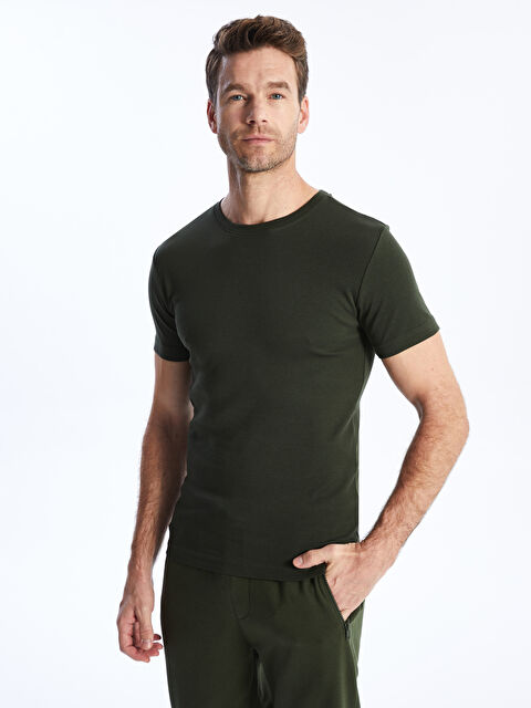 LCWAIKIKI Classic Crew Neck Jersey Men's T-Shirt - S41251Z8-JET